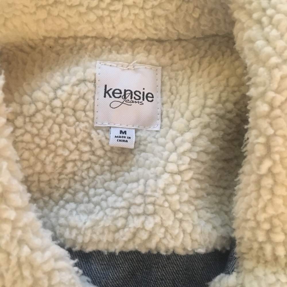 Kensie Jeans Denim and Sherpa Jacket - Picture 2 of 7